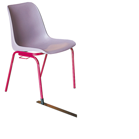 Barre d'espacement de rangées pour chaises accrochables