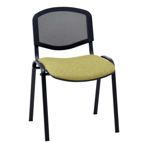 Chaise bicolor en filet et tissus
