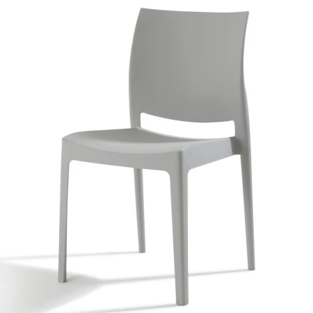 Chaise monocoque grise Chaise monocoque grise