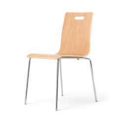 Chaise coque bois