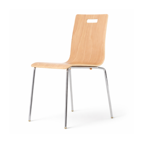 Chaise coque bois