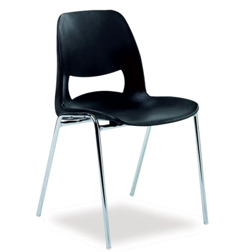 Lot de 40 chaises plastiques multi-usages noires