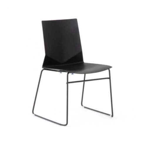 Chaise de bureau empilable pieds luge