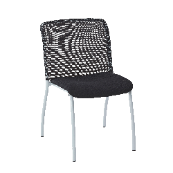 Chaise empilable dossier maille