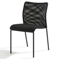 Chaise visiteur dossier résille