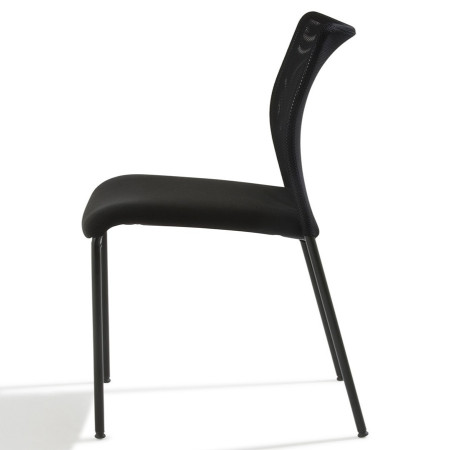 Chaise visiteur dossier résille Chaise visiteur dossier résille