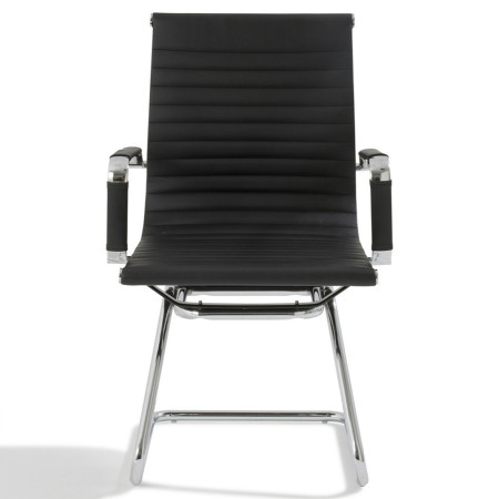 Chaise visiteur en cuir haut de gamme Chaise visiteur en cuir haut de gamme