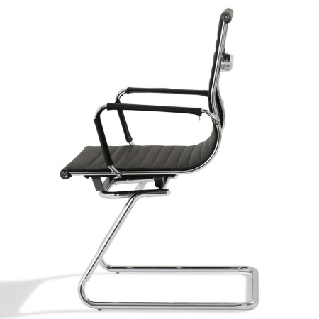 Chaise visiteur en cuir haut de gamme Chaise visiteur en cuir haut de gamme