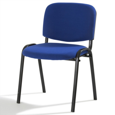Chaise visiteur en tissu bleur Chaise visiteur en tissu bleur