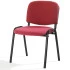 Chaise visiteur en tissu rouge Chaise visiteur en tissu rouge