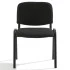 Chaise visiteur en tissu noir Chaise visiteur en tissu noir