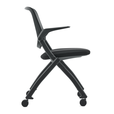 Fauteuil empilable dossier en filet