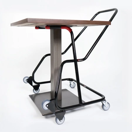 Chariot pour table avec pied central ou grands plateaux Chariot pour table avec pied central ou grands plateaux