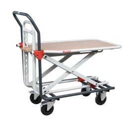 Chariot à plateau réglable en hauteur