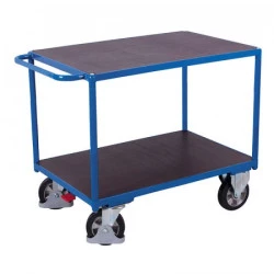 Chariot à plateaux hydrofuges et antidérapant