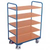 Chariot haut à 5 plateaux amovibles