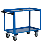 Servante 2 plateaux tôles à poignée horizontale - Rebord 40 mm - Capacité max. 400 Kg Servante 2 plateaux tôles à poignée horizontale - Rebord 40 mm - Capacité max. 400 Kg