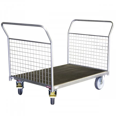 Chariot modulable à 2 dossiers grillagés pour charge lourde Chariot modulable à 2 dossiers grillagés pour charge lourde