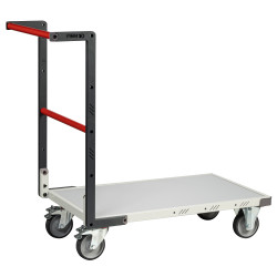 Chariot à dossier fixe 250 à 400 kg - Plateau mélaminé ou médium