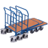 Chariot emboîtable en tube d'acier - Charge 400 Kg ou 500 Kg Chariot emboîtable en tube d'acier - Charge 400 Kg ou 500 Kg