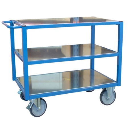 Servante établi 3 plateaux tôle zinguée - Dimensions utile Lxl : 1060 x 680 mm Servante établi 3 plateaux tôle zinguée - Dimensions utile Lxl : 1060 x 680 mm