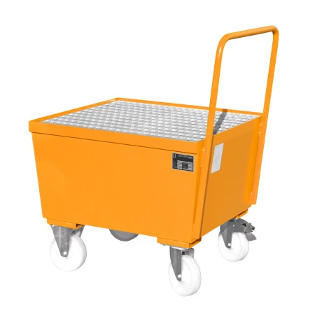 Chariot de rétention avec 1 ou 2 fûts - Volume de rétention 243 et 250 litres Chariot de rétention avec 1 ou 2 fûts - Volume de rétention 243 et 250 litres
