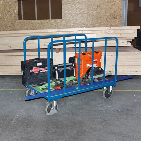 Chariot 2 ridelles tubulaires - Charge : 500 Kg Chariot 2 ridelles tubulaires - Charge : 500 Kg