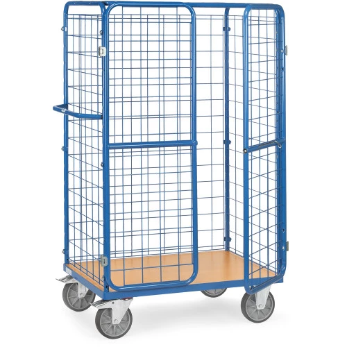 Chariot à côtés mailles avec porte