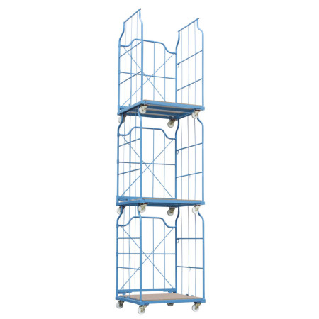 Chariot repliable, emboîtable et gerbable Chariot repliable, emboîtable et gerbable