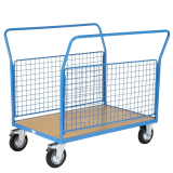 Chariot 2 ridelles grillagés - Charge : 500 Kg Chariot 2 ridelles grillagés - Charge : 500 Kg