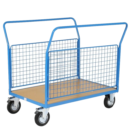 Chariot 2 ridelles grillagés - Charge : 500 Kg
