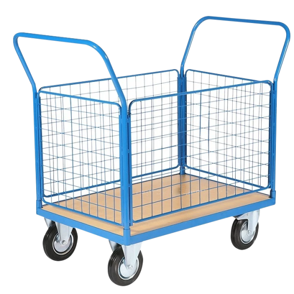 300kgs 4 roues Chariot de jardin en acier robuste/jardin/Outil Panier Le panier - Chine Wagon, panier