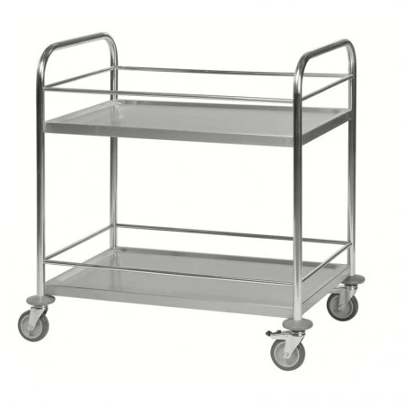 Chariot de transport de marchandise avec platforme en inox