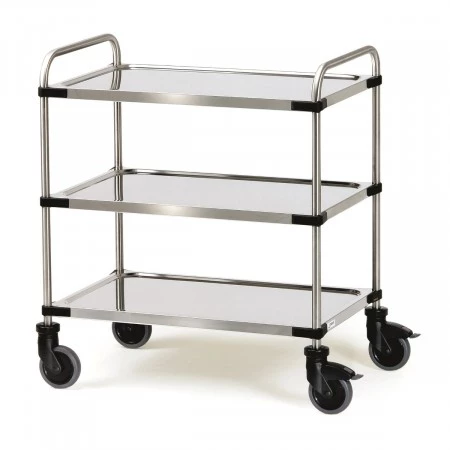 Chariot inox 3 plateaux