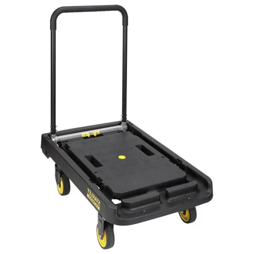 Chariot plateforme repliable avec roues escamotables