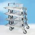 Chariot de magasin pliable empilable ou emboitable Chariot de magasin pliable empilable ou emboitable