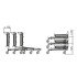 Chariot magasin emboitable avec panier rabattable Chariot magasin emboitable avec panier rabattable