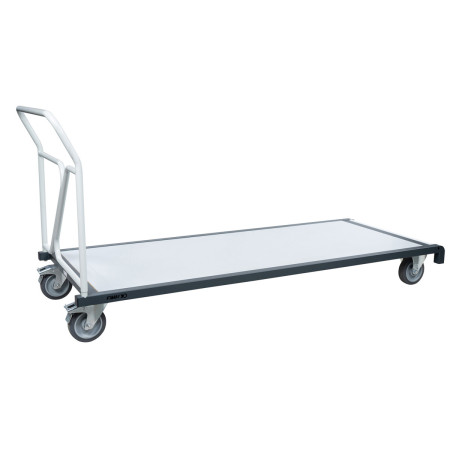 Chariot porte-table avec rouleau de chargement Chariot porte-table avec rouleau de chargement