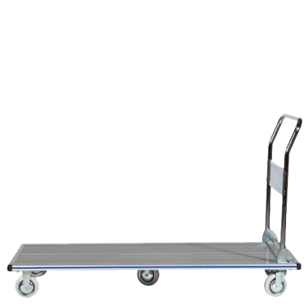 Chariot de manutention rabattable en aluminium - Plateau antidérapant Chariot de manutention rabattable en aluminium - Plateau antidérapant