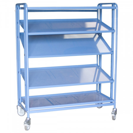 Chariot porte-bacs inclinable et réglable - 15 bacs Chariot porte-bacs inclinable et réglable - 15 bacs