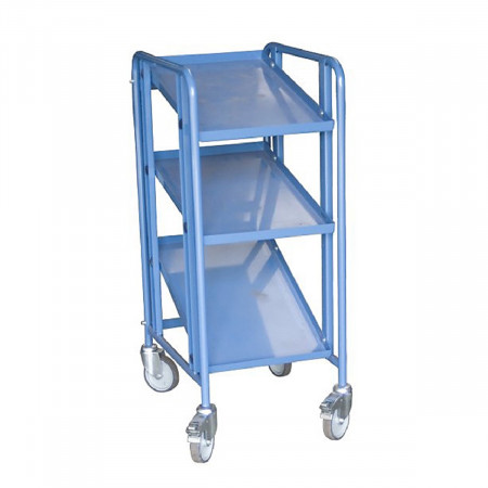Chariot porte-bacs inclinable et réglable - 3 bacs Chariot porte-bacs inclinable et réglable - 3 bacs