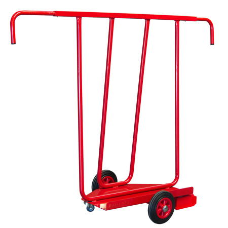Chariot porte-panneaux à poignées extensibles - Roues caoutchouc Chariot porte-panneaux à poignées extensibles - Roues caoutchouc