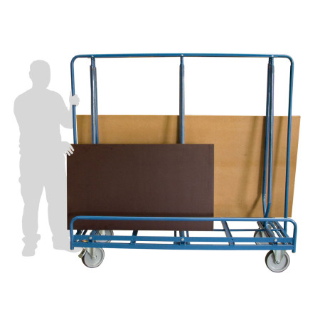 Chariot porte-panneaux double face de chargement - Charge : 1200 Kg Chariot porte-panneaux double face de chargement - Charge : 1200 Kg
