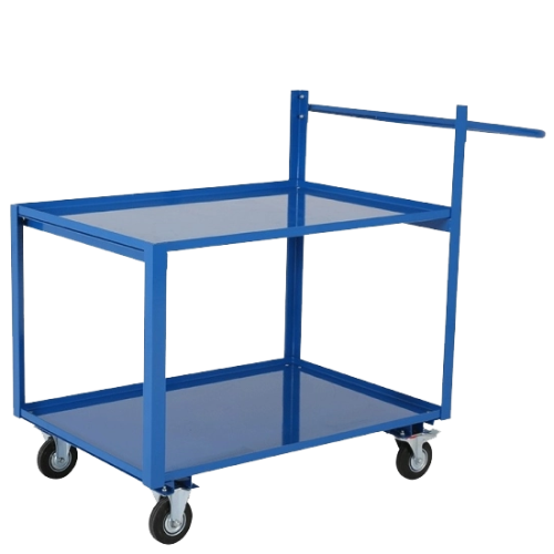 Chariot de picking 250 kg - Double plateau acier robuste