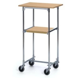 Chariot de bureau avec tablette et plateau