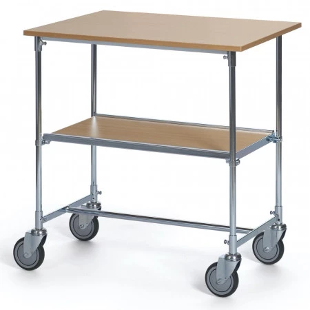 Chariot de bureau avec tablette et plateau Chariot de bureau avec tablette et plateau
