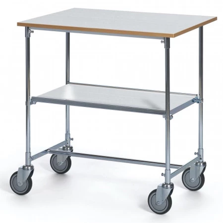 Chariot de bureau avec tablette et plateau Chariot de bureau avec tablette et plateau