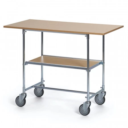 Chariot de bureau avec tablette et plateau Chariot de bureau avec tablette et plateau
