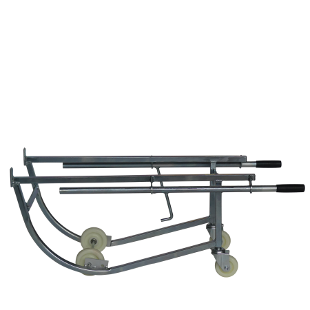 Chariot porte fût basculant galvanisé Chariot porte fût basculant galvanisé