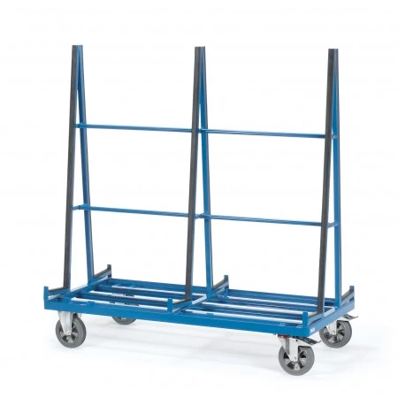 Chariot porte-vitres simple et double faces - Charge : 1200 kg Chariot porte-vitres simple et double faces - Charge : 1200 kg